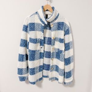Blue plaid sweater - Size S